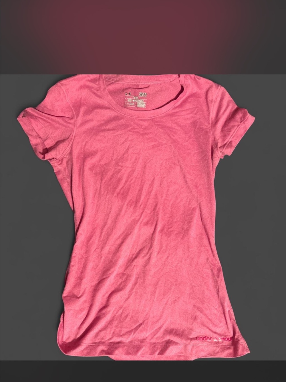 Under Armour Women’s Pink Short Sleeve Crew Tee